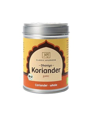 Ayurveda Koriander ganz, Bio, 60g