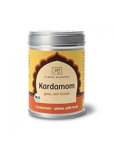 Ayurveda Kardamom mit Schale, ganz, Bio, 70g