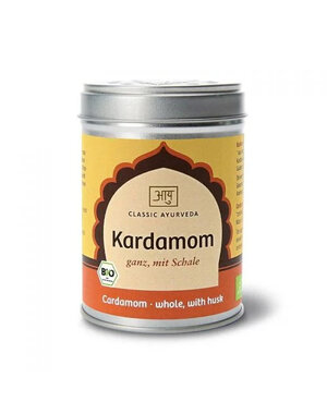 Ayurveda Kardamom mit Schale, ganz, Bio, 70g