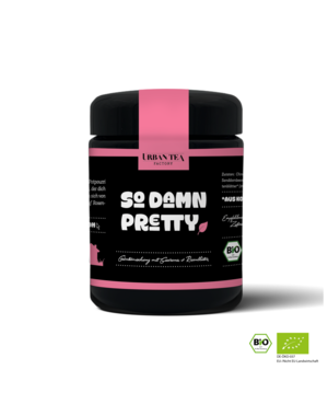 Urban Tea Factory So Damn Pretty - Grünteemischung mit Guarana & Rosenblüten - 50g - Bio