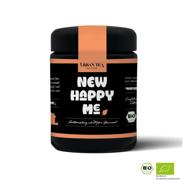 Urban Tea Factory New Happy Me - Puretoxmischung mit Mate & Brennnessel - 50g - Bio