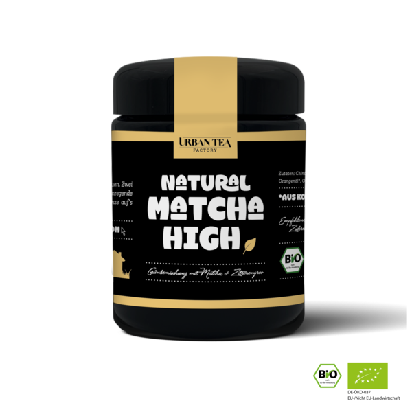 Urban Tea Factory Natural Matcha High - Grünteemischung mit Matcha & Zitronengras - 45g - Bio
