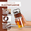 Gewürzladen Näfels Drehbare Teeflasche aus hitzebeständigem Glas mit Teefilter - to go, 240 ml, holzoptik braun