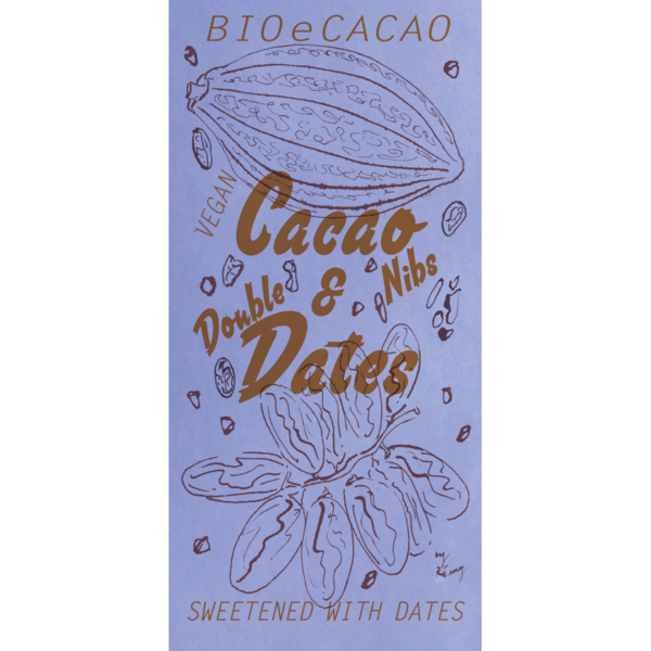 Bio e Cacao Cacao & Double Dates Cacao Nibs (90g)
