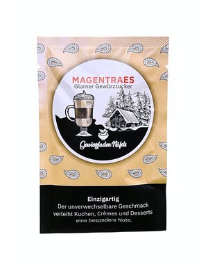Gewürzladen Näfels Magenträs (Magentraes) Glarner Gewürzzucker Briefli