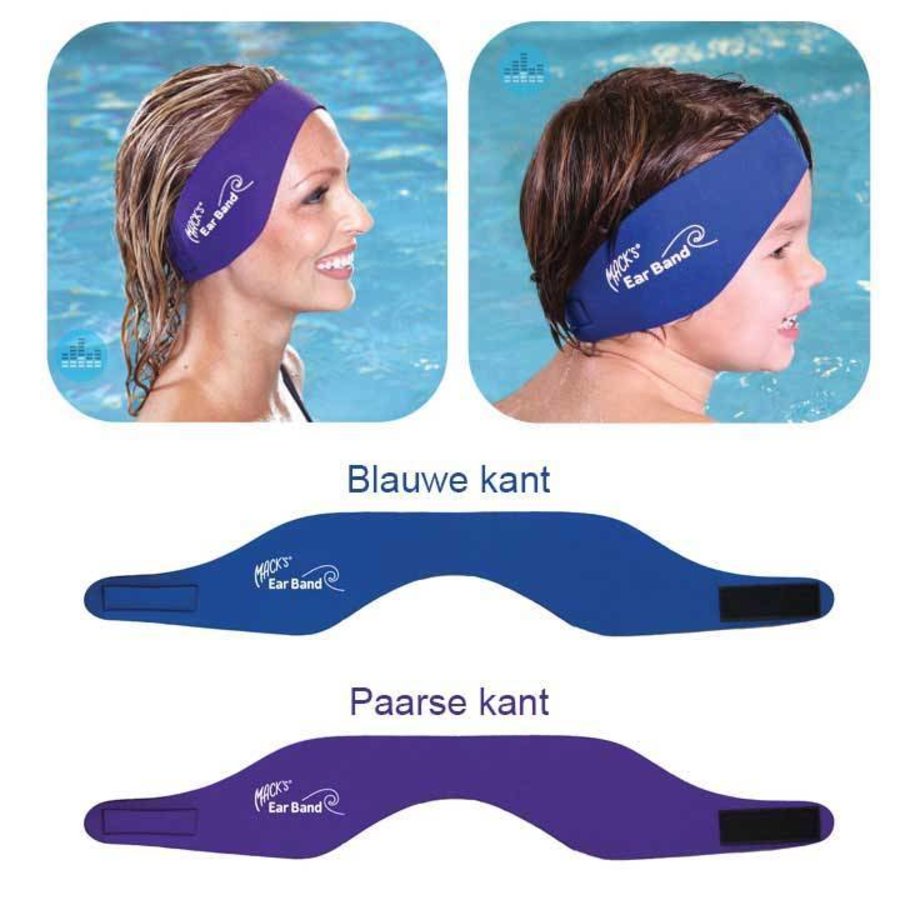 Zwem hoofdband | voorkomt water in uw oren!