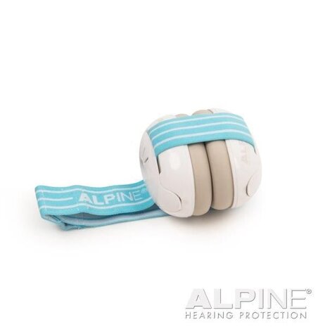 Alpine Muffy blauwe baby oorkap voor baby's en peuters Alpine Muffy blauwe baby oorkap voor baby's en peuters