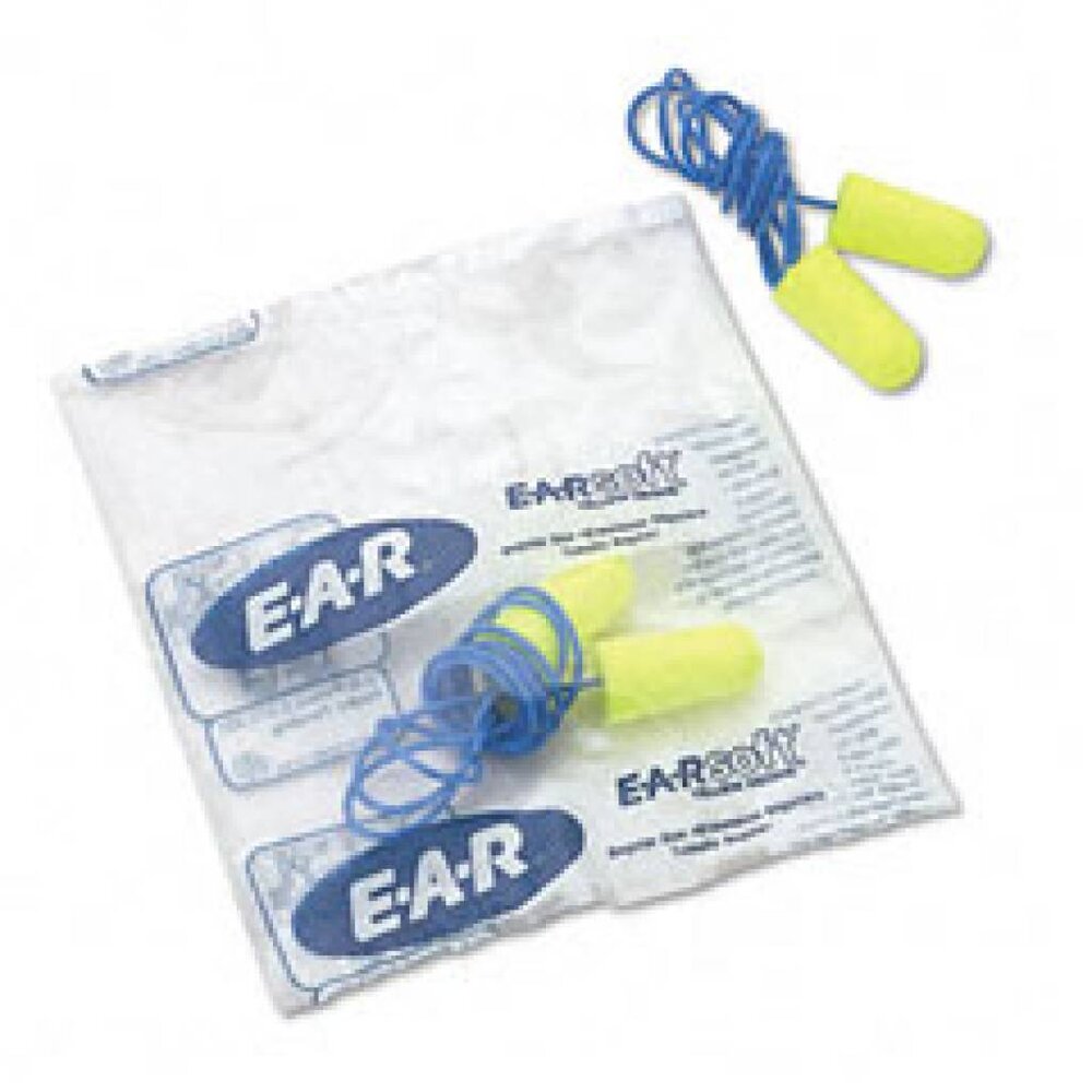Ear / 3M Soft Yellow Neon oordopjes met koordje | SNR 36dB | Box 200 paar Ear / 3M Soft Yellow Neon oordopjes met koordje | SNR 36dB | Box 200 paar