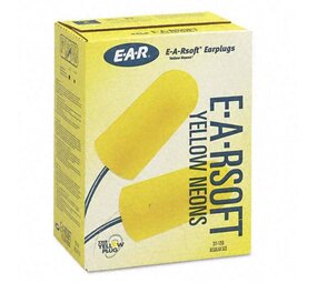 Ear / 3M Soft Yellow Neon met koordje | Box 200 paar Ear / 3M Soft Yellow Neon met koordje | Box 200 paar