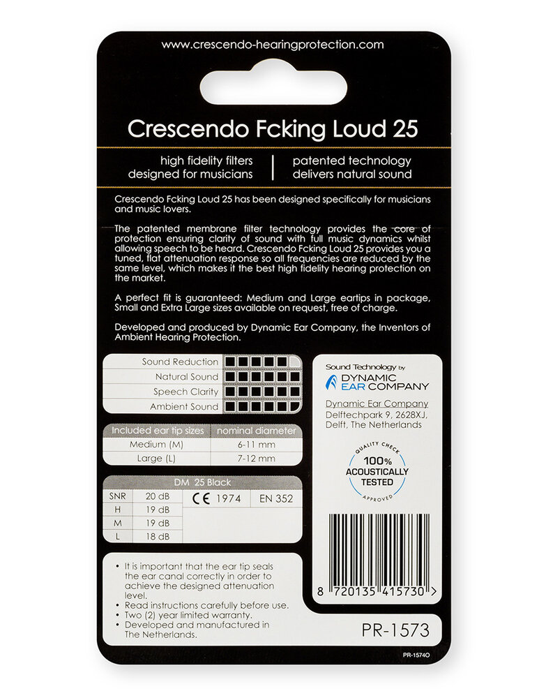 Crescendo Fcking Loud | Vlakke demping | SNR 20dB Crescendo Fcking Loud | Vlakke demping | SNR 20dB