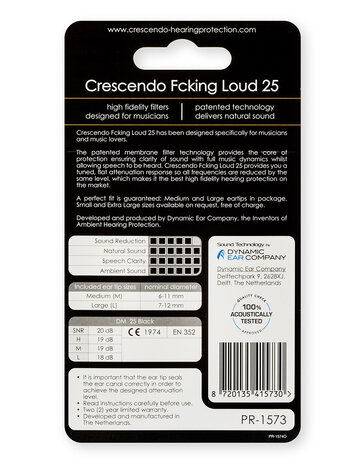 Crescendo Fcking Loud | Vlakke demping | SNR 20dB Crescendo Fcking Loud | Vlakke demping | SNR 20dB