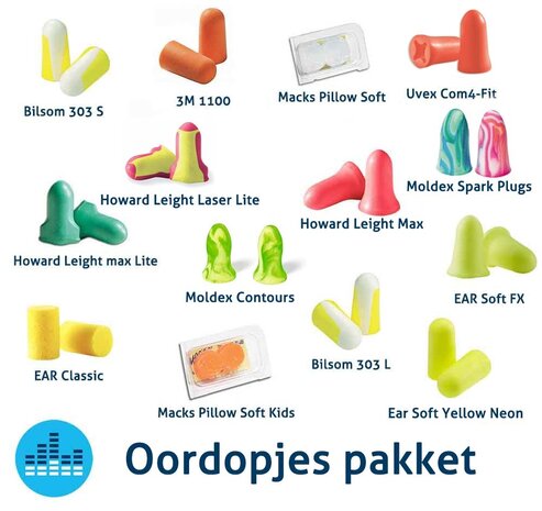 Oordopjesonline Oordopjes pakket | Ontdek het oordopje dat bij u past! Oordopjesonline Oordopjes pakket | Ontdek het oordopje dat bij u past!