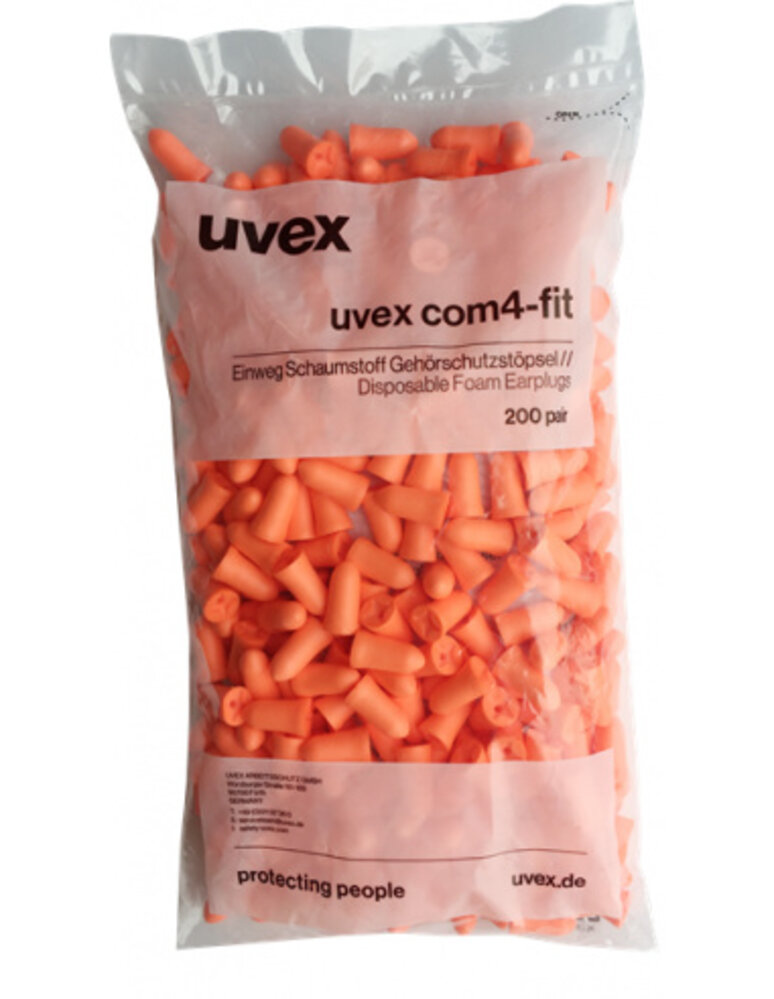 Uvex COM4-Fit | SNR 33dB | 200 paar voor de kleine gehoorgang Uvex COM4-Fit | SNR 33dB | 200 paar voor de kleine gehoorgang