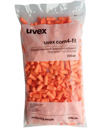 Uvex COM4-Fit | SNR 33dB | 200 paar voor de kleine gehoorgang Uvex COM4-Fit | SNR 33dB | 200 paar voor de kleine gehoorgang