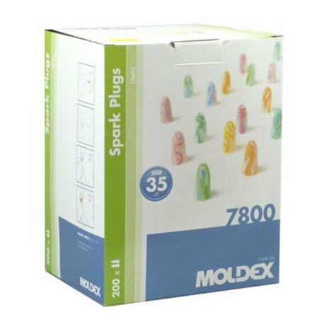 Moldex Spark Plugs | 200 paar | Hoge demping en aantrekkelijke kleuren Moldex Spark Plugs | 200 paar | Hoge demping en aantrekkelijke kleuren
