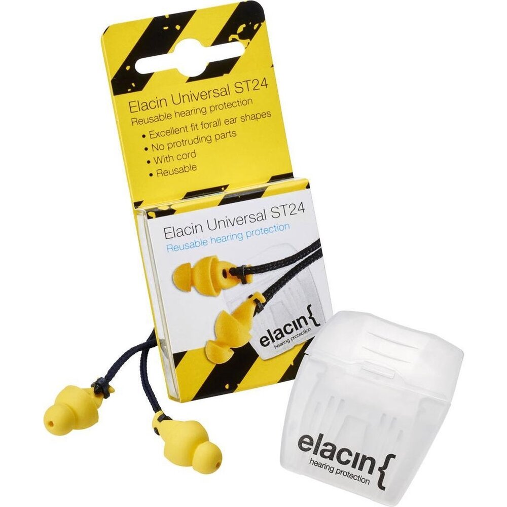 【Eri】 Elacin Atwork Universal ST24 | Herbruikbare oordoppen met koord