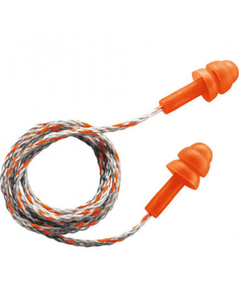 Uvex Whisper  | 6 paar, herbruikbaar | Oranje | SNR 23dB - met koord en opbergbox Uvex Whisper  | 6 paar, herbruikbaar | Oranje | SNR 23dB - met koord en opbergbox