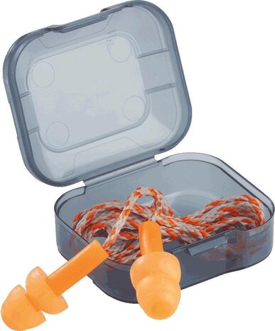 Uvex Whisper  | 6 paar, herbruikbaar | Oranje | SNR 23dB - met koord en opbergbox Uvex Whisper  | 6 paar, herbruikbaar | Oranje | SNR 23dB - met koord en opbergbox