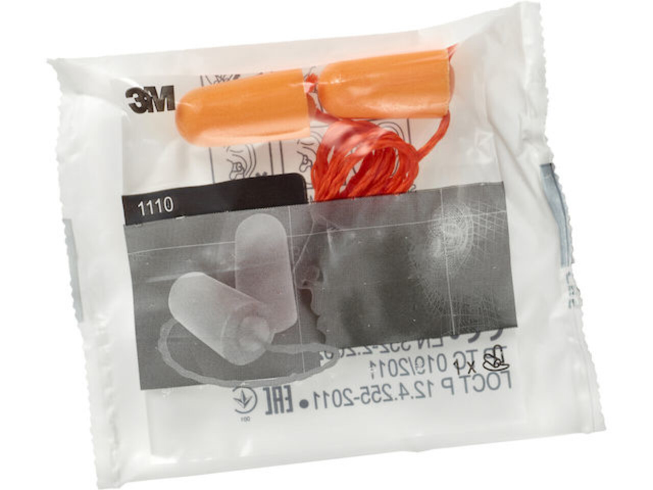 3M 1110 oranje oordoppen met koordje | SNR 37dB | 100 paar 3M 1110 oranje oordoppen met koordje | SNR 37dB | 100 paar
