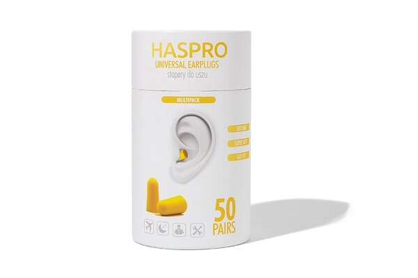 Haspro® Tube50 I 50 paar in koker I geel Haspro® Tube50 I 50 paar in koker I geel