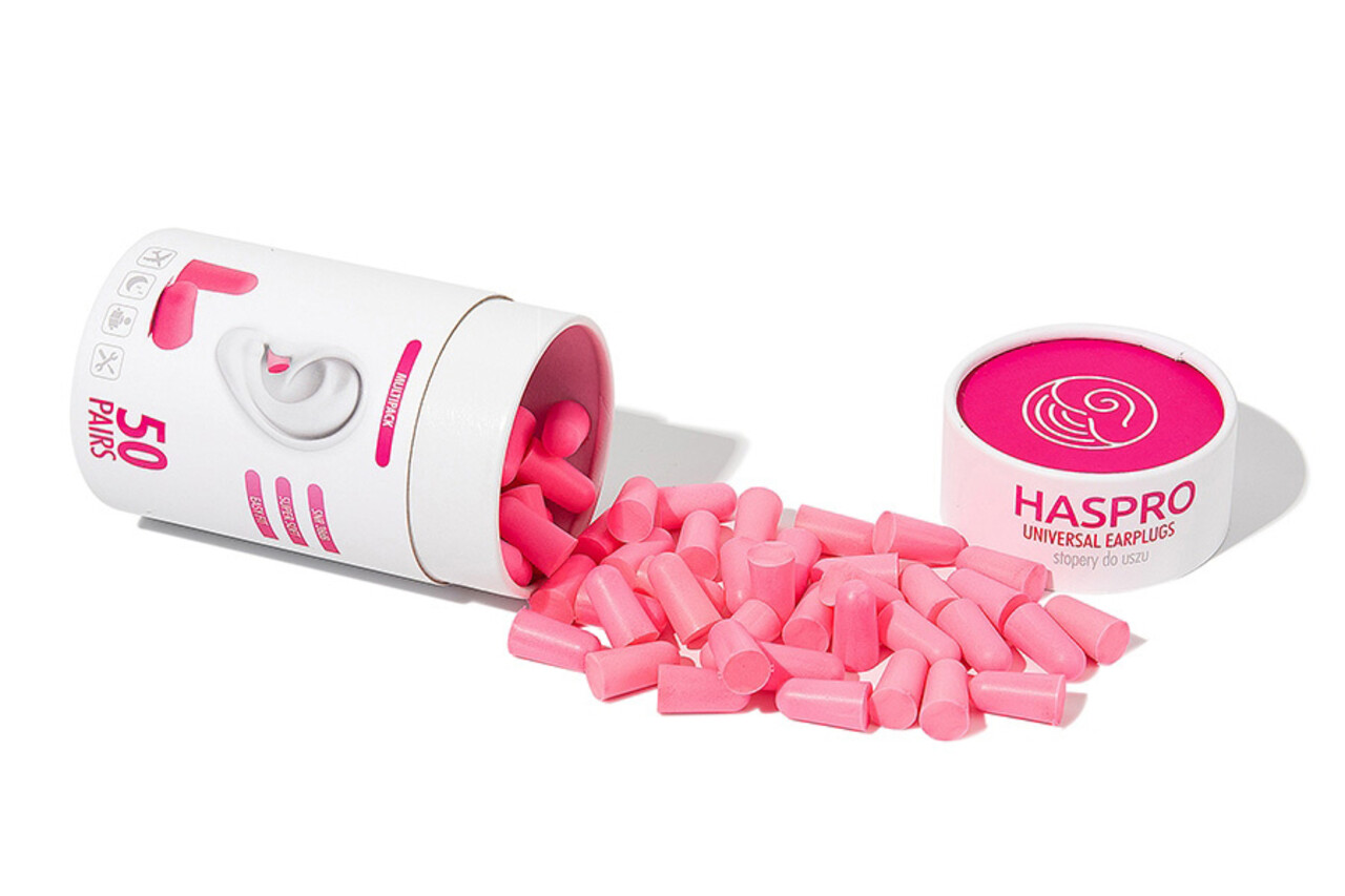 Haspro® Tube50  I 50 paar in koker I pink Haspro® Tube50  I 50 paar in koker I pink