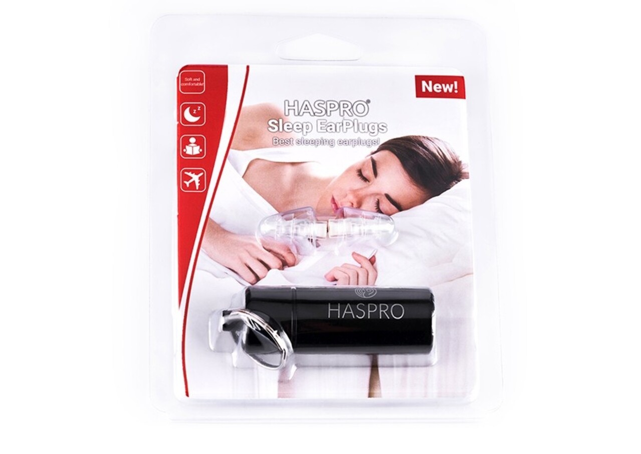 Haspro® Sleep Universele oordopjes, voorkomt slapeloze nachten