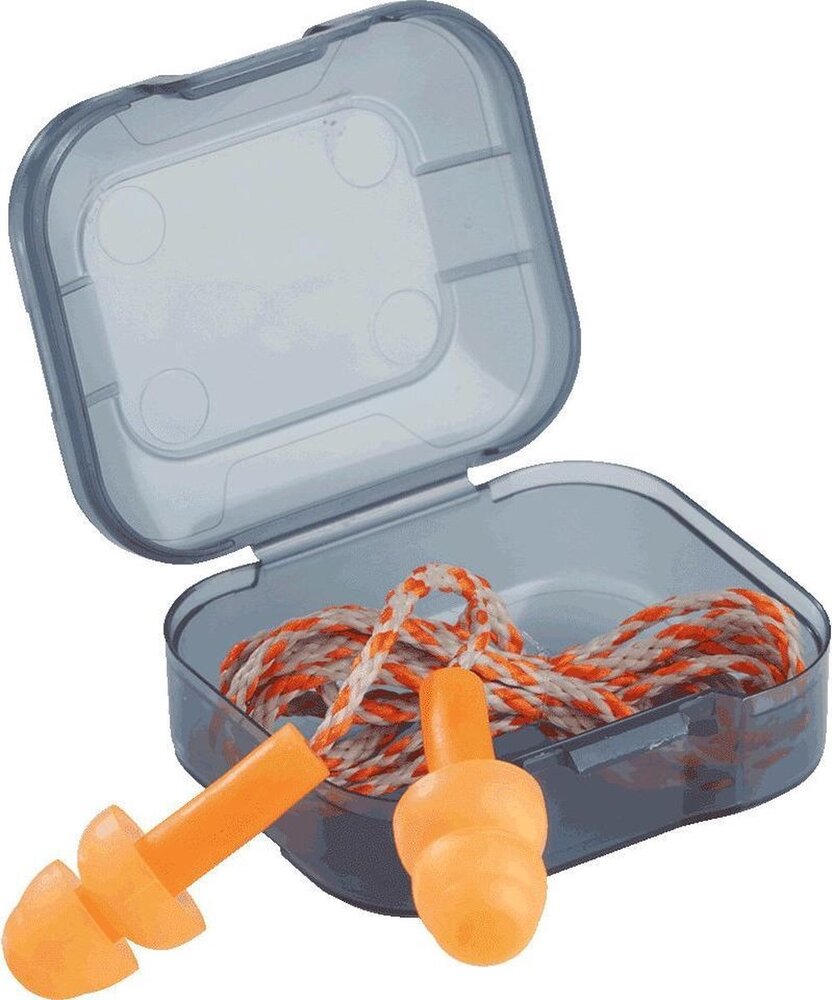 Uvex Whisper | 50 paar, herbruikbaar | Oranje | SNR 23dB - met koord en opbergbox Uvex Whisper | 50 paar, herbruikbaar | Oranje | SNR 23dB - met koord en opbergbox