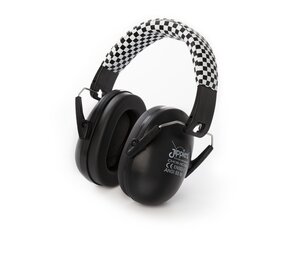 Jippie's Zwart/wit geblokte Oorkap voor kids Jippie's Zwart/wit geblokte Oorkap voor kids