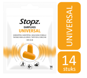 Stopz Oordoppen Universal - 7 paar - SNR 38dB Stopz Oordoppen Universal - 7 paar - SNR 38dB