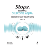 Stopz Oordoppen Silicone Aqua - 4 paar - SNR 27dB Stopz Oordoppen Silicone Aqua - 4 paar - SNR 27dB