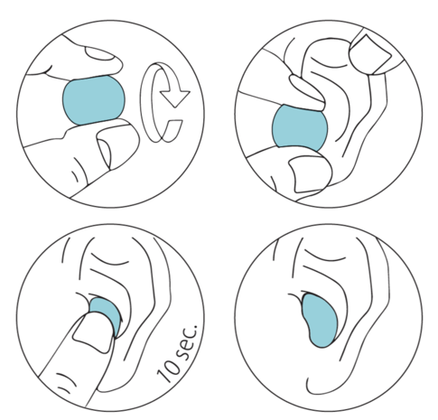 Stopz Oordoppen Silicone Aqua - 8 stuks - Zwemmen - Watersporten - Douchen - Slapen - SNR 27dB
