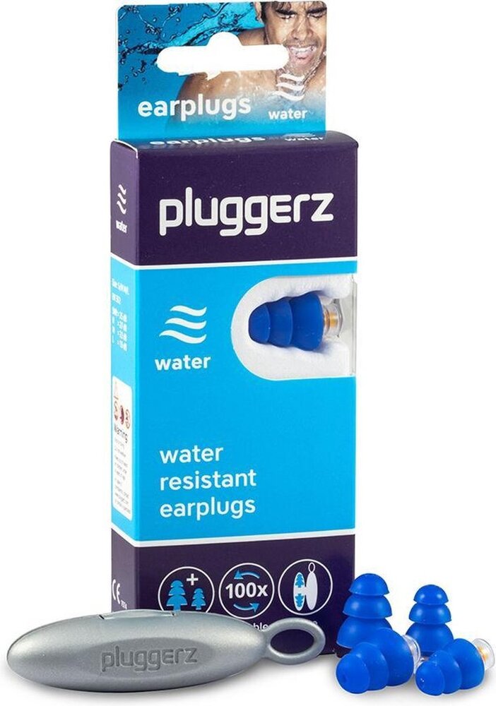 Pluggerz Swim | met filter SNR 25dB | 2 paar in 2 maten, voor kleine en normale gehoorgang Pluggerz Swim | met filter SNR 25dB | 2 paar in 2 maten, voor kleine en normale gehoorgang