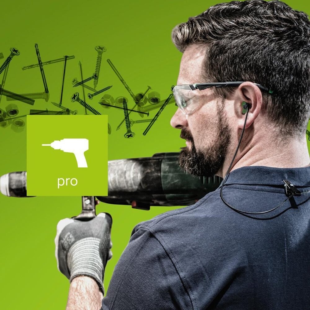 Pluggerz Pro | Oordoppen voor klussen | 2 maten, voor kleine en normale gehoorgang