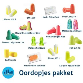Assortiment oordopjes