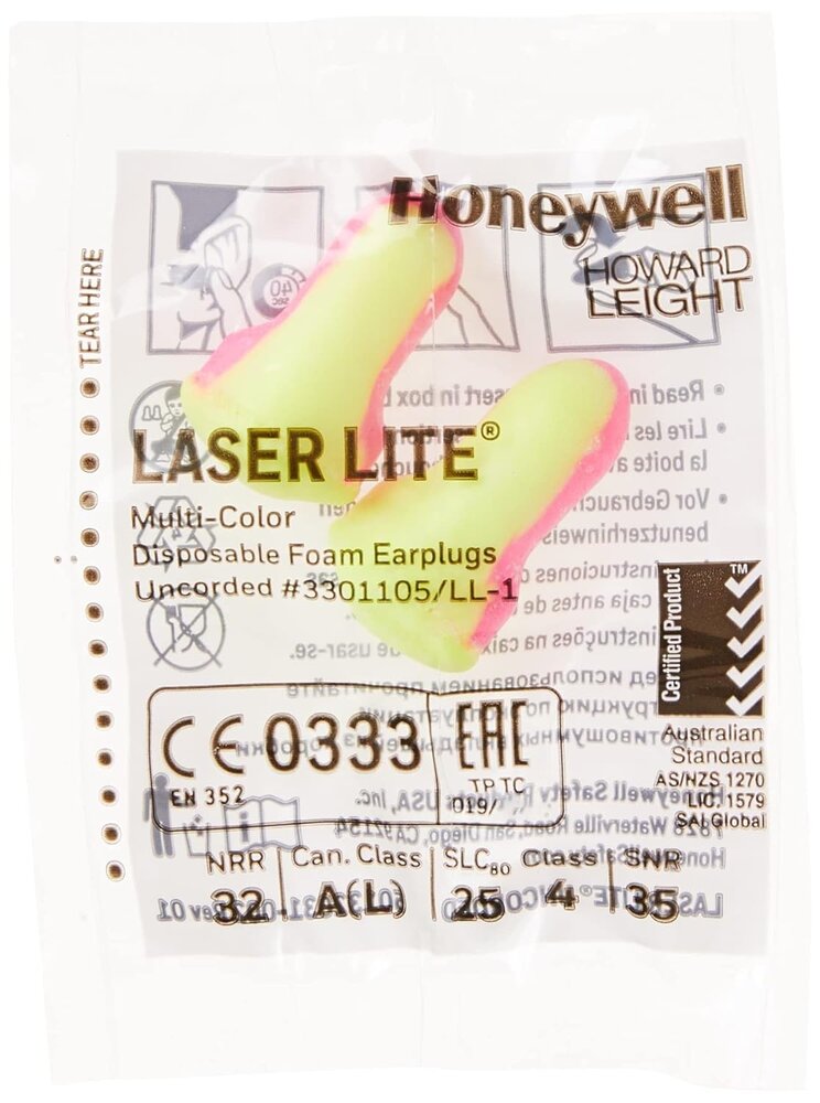 Howard Leight Laser Lite oordopjes | SNR 35 dB | 25 paar Howard Leight Laser Lite oordopjes | SNR 35 dB | 25 paar
