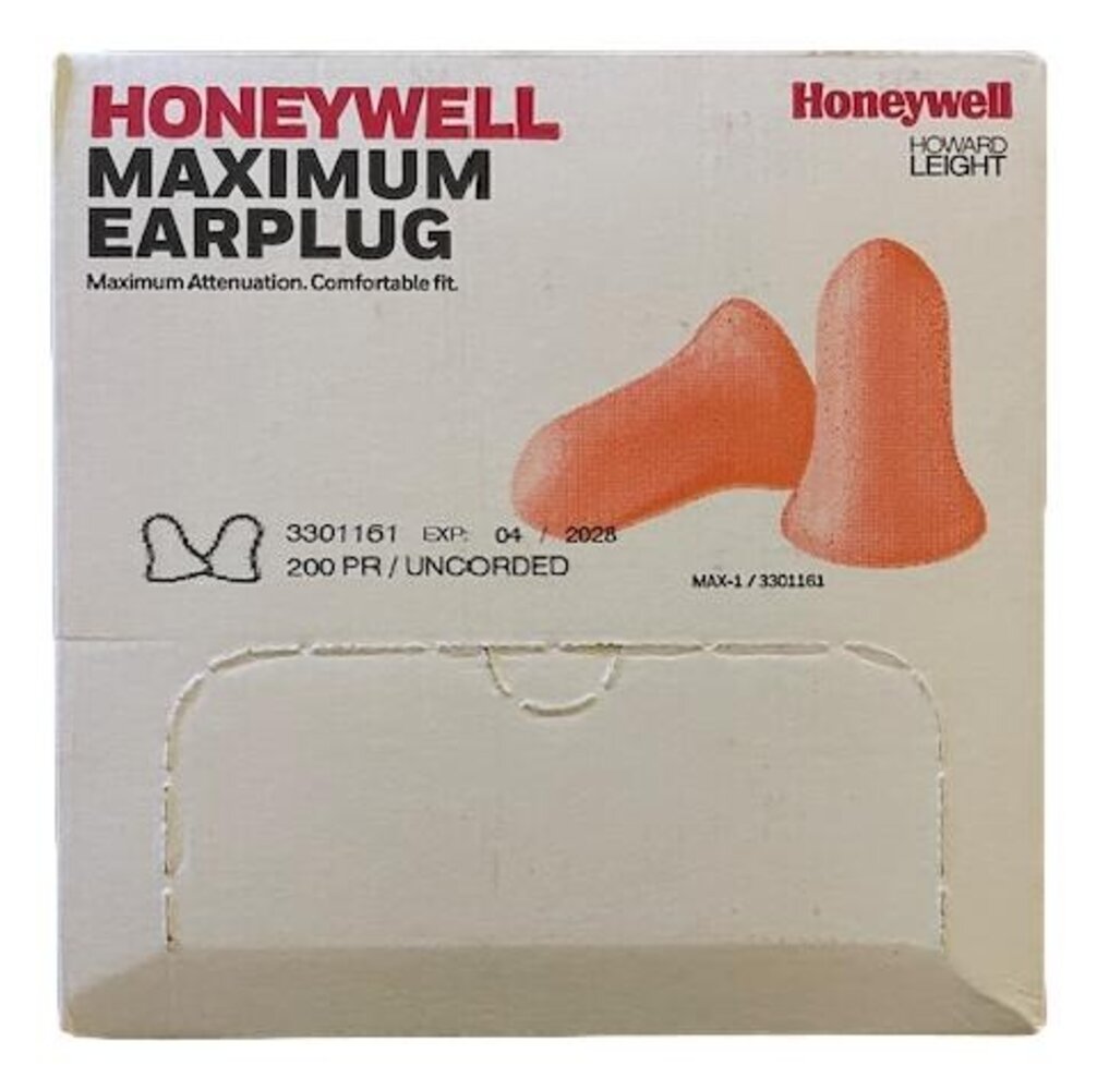 Howard Leight MAX oordopjes | SNR 38dB | 200 paar | Rood