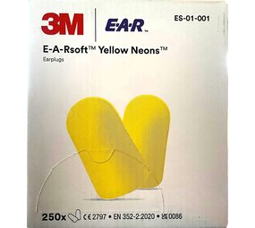 Ear / 3M Soft Yellow Neon gehoorbeschermers | 250 paar Ear / 3M Soft Yellow Neon gehoorbeschermers | 250 paar