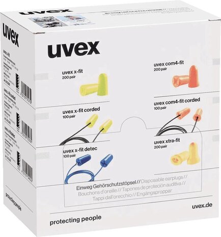 Uvex X-Fit oordopjes | SNR 37dB | Dispenserbox (Tip) Uvex X-Fit oordopjes | SNR 37dB | Dispenserbox (Tip)