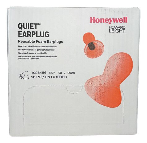 Howard Leight Quiet oordoppen 50 paar in hygiënisch doosje