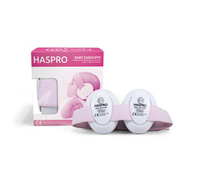 Haspro® Baby girl oorkap roze - tot 3 jaar Haspro® Baby girl oorkap roze - tot 3 jaar
