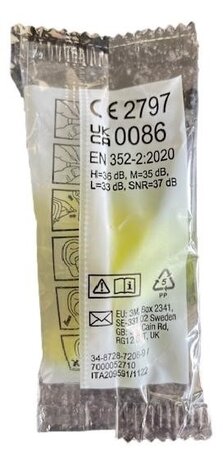 EAR Soft FX oordopjes | 100 paar | Hoogst mogelijk demping SNR 37dB