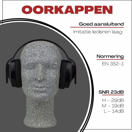 Climax 10 Oorkappen voor de doe-het-zelver - SNR 23dB Climax 10 Oorkappen voor de doe-het-zelver - SNR 23dB