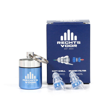 Rechtsvoor muziek oordopjes   SNR 18 dB  kies zelf je kleur filter en koker Rechtsvoor muziek oordopjes   SNR 18 dB  kies zelf je kleur filter en koker