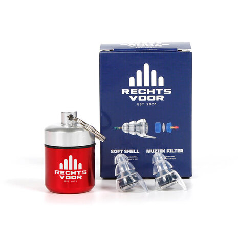 Rechtsvoor muziek oordopjes   SNR 18 dB  kies zelf je kleur filter en koker Rechtsvoor muziek oordopjes   SNR 18 dB  kies zelf je kleur filter en koker