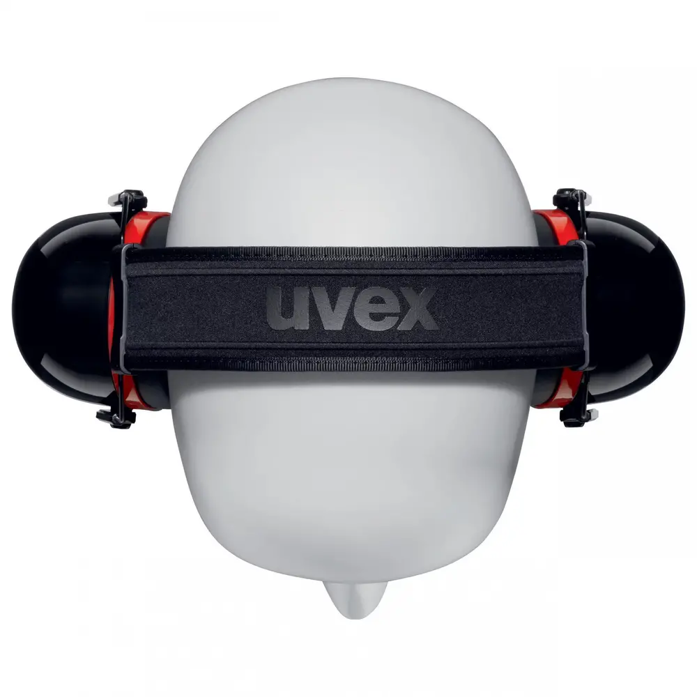 Uvex Gehoorkap K30 36 dB I Zwart - Rood - opvouwbaar Uvex Gehoorkap K30 36 dB I Zwart - Rood - opvouwbaar