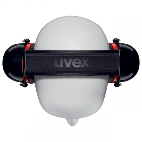 Uvex Gehoorkap K30 36 dB I Zwart - Rood - opvouwbaar Uvex Gehoorkap K30 36 dB I Zwart - Rood - opvouwbaar