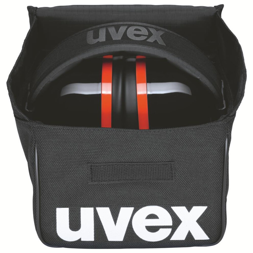 Uvex Gehoorkap K30 36 dB I Zwart - Rood - opvouwbaar Uvex Gehoorkap K30 36 dB I Zwart - Rood - opvouwbaar