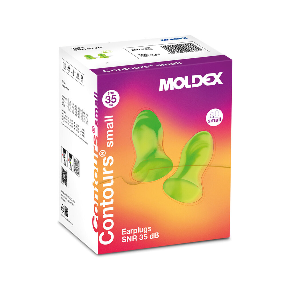 Moldex Contours small 200 paar oordoppen | demping SNR 35 dB Moldex Contours small 200 paar oordoppen | demping SNR 35 dB