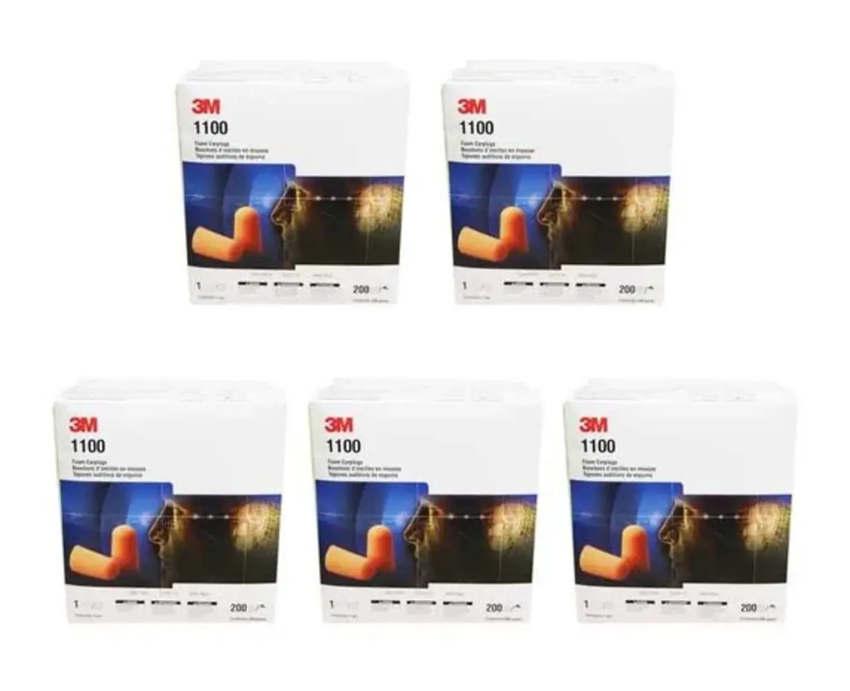 3M 1100 Oranje oordopjes | SNR 35dB keuze uit:  1  |  25 | 100 of 200 paar