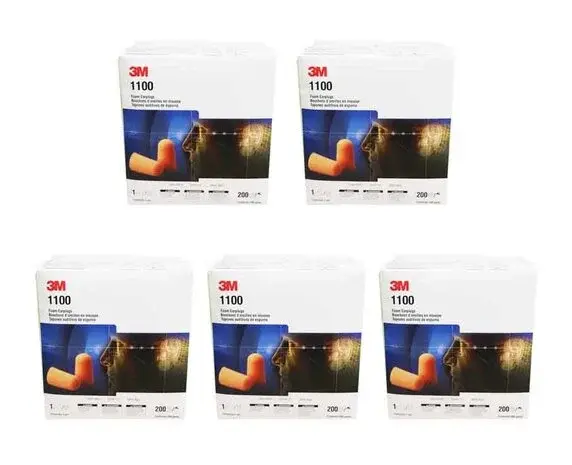 3M 1100 Oranje oordopjes | SNR 35dB keuze uit:  1  |  25 | 100 of 200 paar
